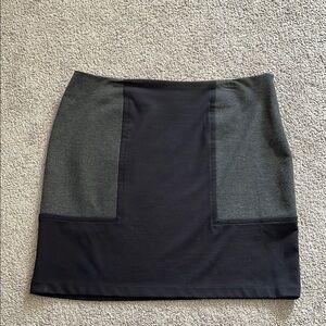 Worthington Black and Gray Knee-Length Pencil Skirt